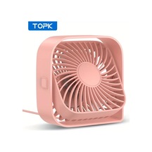Boatshop1 Topk Mini Masa Fanı Pembe 3 Hız 4 İnç Usb Taşınabilir 360 Dönebilen Sessiz Masaüstü Fanı Ev Ofis