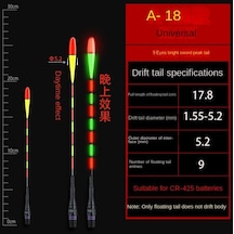 1 Adet Aydınlık Led Balıkçılık Akıllı Şamandıra Üst Süper Parlak Gece Balıkçılığı Şamandıra Üst Cr425 Pil A18-no Color Change