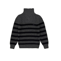 U.S. Polo Assn. Erkek Çocuk Yarım Fermuarlı Antrasit Melanj Kazak 50293028-VR081