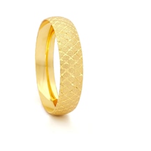 Baklava Desenli İmitasyon Bilezik 1.5 Cm Kalınlık Blz-1262 Altın