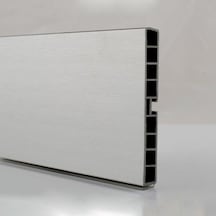 Baza Pvc Profil 120mm Kaplamalı Alüminyum Silver
