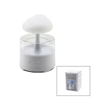Yağmur Bulutu - Bt Spekaer Hoparlör 300ml Usb Şarjlı - Renkli Ledli Işık - Kumandalı Hava Nemlendirici Buhar Makine - Koku Giderici 4801