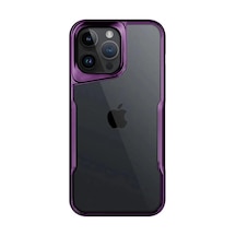 Apple İphone 15 Pro Max Kılıf Boyi Silikon Kapak - Derin Mor