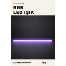 Onerous Rgb Led Işık, Uzaktan Kumandalı Mor