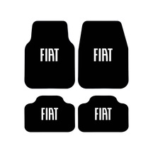 Fiat Siyah Kaymaz Taban Dekoratif Oto Halı Paspas Üniversal Yıkanabilir Her Araca Uyumlu Kancalı Ku