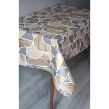 Elyaf Silinebilir Pvc Muşamba Masa Örtüsü 1256-1 Geoyvarlak Kahve