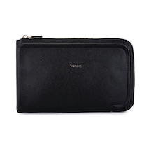 Tamer Tanca Unisex Hakiki Deri Siyah Floter El Çantası 1012 2029 Cnt Sk25-26 Sıyah Fltr Siyah