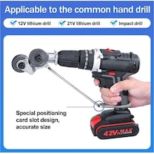 Supermarket1 Cbtx Elektrikli Matkap Tornavida İçin Metal Demir Teneke Kesici Adaptörü Başlığı Ucu 0.8mm