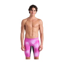 Arena Swim Jammer Allover Print Erkek Pembe Yüzücü Mayosu 010056509 Çok Renkli