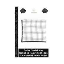 Delux Serisi Maç Rekabet Hazırlık Kr-201 3mm Padel Tenis Filesi