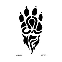 Airbrush Tattoo Pençe Yapışkanlı Stencil Süsleme Ve Boyama Kalıbı