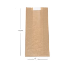 Anadolu Kağıtçılık Pencereli Şamua Kraft Kese Kağıdı 10 Kg 15 Cm X 33 Cm - 500 Gr Lık