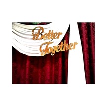 Better Together Yazılı Aynalı Gold Pleksi Perde Tag Süsü Altın