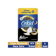 Orkid Ultra Gece Extra Ped 6 x 16'lı