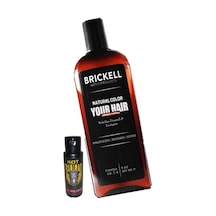 Brickell 237 Ml Erkeklere Özel Saçsakal Beyazlıkgiderici Şampuan + Hotrhino Erkekler Için Büyütücükalınlaştırıcı Xxxlkrem