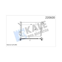 Kale 0559011ab Radyatör Renault Fluence 1 6 Benzinli 1 Sıra Alb Sistem 214100067r