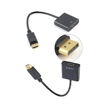 Displayport To Hdmı Dönüştürücü Adaptor 1080p Tv Bilgisayar Projeksiyon Laptop Hdmı Dönüştürücü