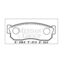 Nıssan Sunny B11 Cd17 84/86 Ön Fren Balatası Benzinli Tip Disk 108,6x37x16 Daıwa - Fren Ve Ekipmanları