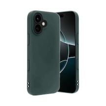 Apple iPhone Uyumlu 17 First Silikon - Koyu Yeşil Bz8683140884741