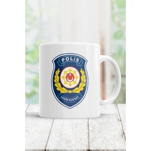 Polis Çevik Kuvvet Kupa Bardak Beyaz