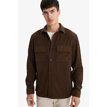 Defacto Regular Fit Polo Yaka Kadife Uzun Kollu Gömlek E9587ax25wnbn116 Kahve-bn116 Defacto Regular Fit Polo Yaka Kadife Uzun Kollu Gömlek E9587ax25wnbn116 Kahve-bn116