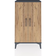 Arges Komodin 2 Kapaklı 60x30x106 Antrasit-çam Antrasit