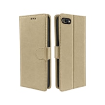 Realme C2 Trend S Plus Kapaklı Kılıf - Gold Standart