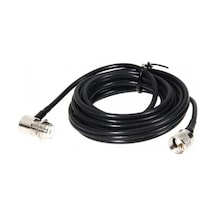 Pl259 Uhf So-239 Konnektörlü Rg58 Telsiz Anten Kablosu 5mt