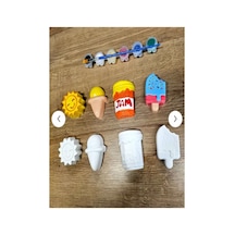 Eğitici Etkinlik Taş Boyama Seti Yaz Neşesi 1 İki Boyutlu 7 Cm 8 Adet