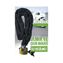 Grade80 G80 14 Mm Çelik Kesilmez Motosiklet Zincir Kilit Yale Kayar Milli Kilit 3 Metre Güvenli Motor Kilidi