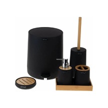 AROW ALESSİA 6 PARÇA AKRİLİK BANYO TAKIMI SİYAH Siyah