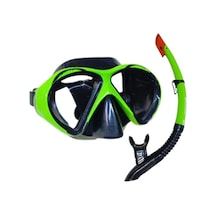 Dalış Maskesi Ve Snorkel Yetişkin - 51711-yeşil - 1 Adet Çok Renkli