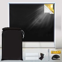 Tenfowee Tamamen Gölgeleme Pencere Perdesi, 100% Opak, Isı Yansıtıcı, Makine Yıkama Uygun, Kesilebilir, Velcro İle Kolay Kurulum, Seyahat Ve Ev İçin