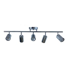Rsylight Metal Modern 5 Li Krom Kaplama Led Spot Avize Günışığı Ampullü