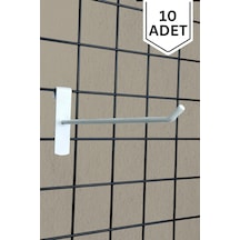 Beyaz Tel Pano Kancası 10 Adet 20 Cm Raf Ve Tel Askısı Tel Çubuk Metal Bej Tr Diğer