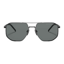 Prada 59Y 1Ab-5Z1 57 Erkek Siyah Geometrik Çerçeve Güneş Gözlüğü