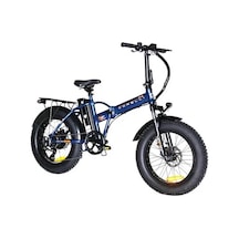 Corelli Vonıq Eco Fat Bıke Elektrikli Katlanır Bisiklet 42cm Md 20 Jant 7 Vites Navy Blue Lacivert