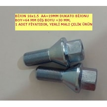 Dukato Araçlar için Bijon Takımı M16x1.5x64 - Aa=21mm Dış=30 Mm