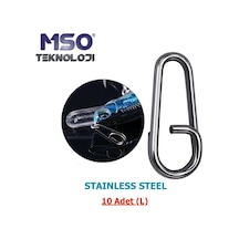 MSO Olta Balıkçılık Paslanmaz Çelik Oval Split Ring Klips