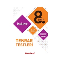 8.Sınıf İngilizce Tekrar Testleri -  Bloktest Yayınları