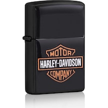 Harley Davidson Tasarım Çakmak Siyah