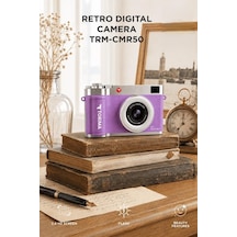 Torima CMR50 Mini Dijital Retro Kamera 48 MP Selfie Video Vlog Kamerası