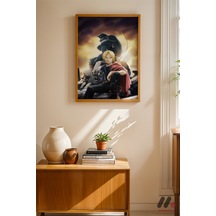Fullmetal Alchemist Edward Poster, Ahşap Çerçeveli Duvar Tablosu - Anime Severlere Özel Hediye