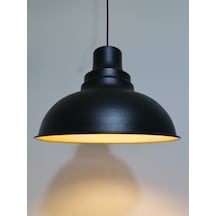 Riolight Retro Siyah Içi Gold Tekli Metal Sarkıt Çap: 34Cm (538286207)