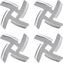 4 Adet Kıyma Makinesi Bıçağı Paslanmaz Çelik Kıyma Makinesi Kesme Paslanmaz Çelik Kırıcı Yedek Parça Öğütücüler Kıyma Makineleri İçin Siyah