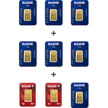 Nadir Gold 24 Ayar 19,5 Gram Külçe Altın 7 Adet 2,5 Gram Külçe Altın + 2 Adet 1 Gram Külçe Altın