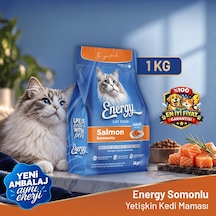 Energy Somonlu Kedi Maması - 1 Kg 8'li Paket