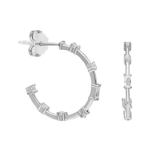 Luna Zirkon Küpe 717051 Silver Gümüş