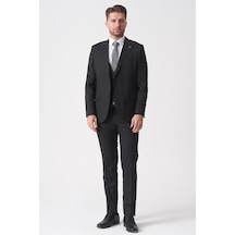 White Stone São Paulo Ty2484 Slim Fit Likralı Yelekli 6 Drop Takım Elbise Desenli Desenli Çok Renkli