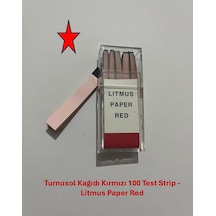 Turnusol Test Kağıdı Kırmızı 100 Test - Turnusol Kağıdı Kırmızı